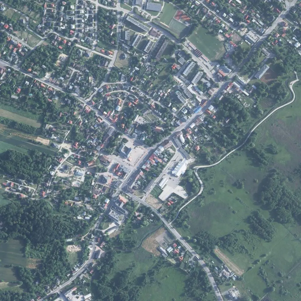 Zdjęcie lotnicze Szczebrzeszyna